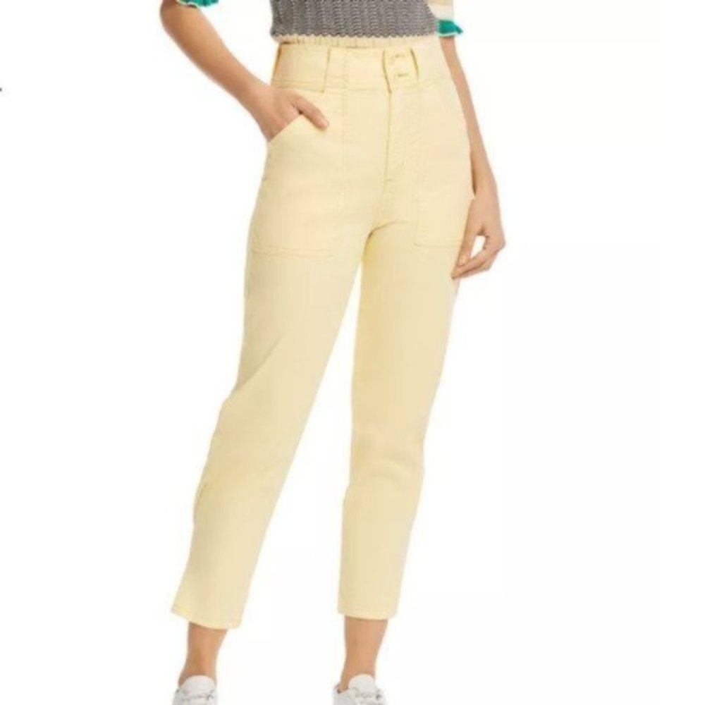 Joie Mirenda Crop High-Rise Straight-Leg Pants no longer has tags